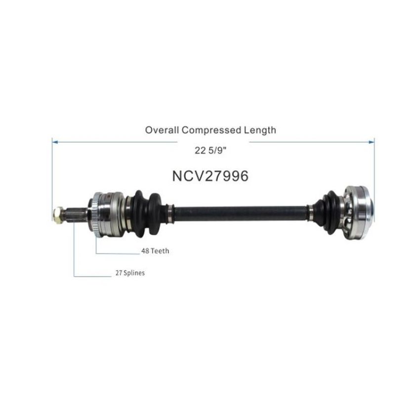 GSP NCV27996 BMW (Convertible) CV Axle Assembly  - Rear