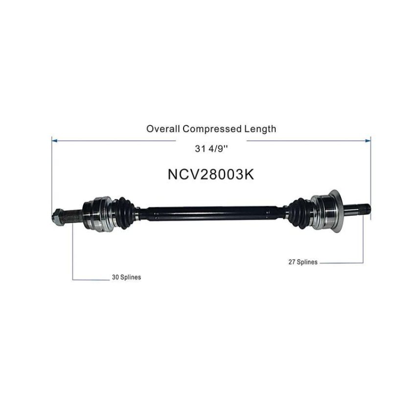 GSP NCV28003K BMW CV Axle Assembly  - Rear