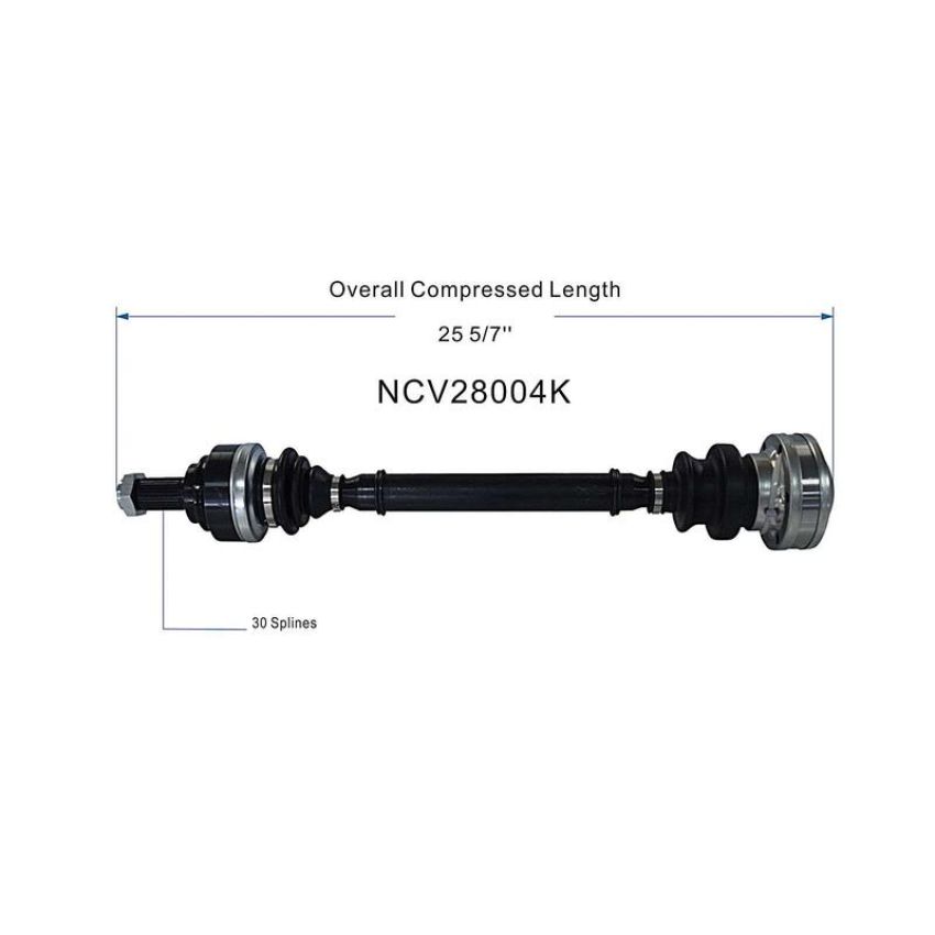 GSP NCV28004K BMW CV Axle Assembly  - Rear