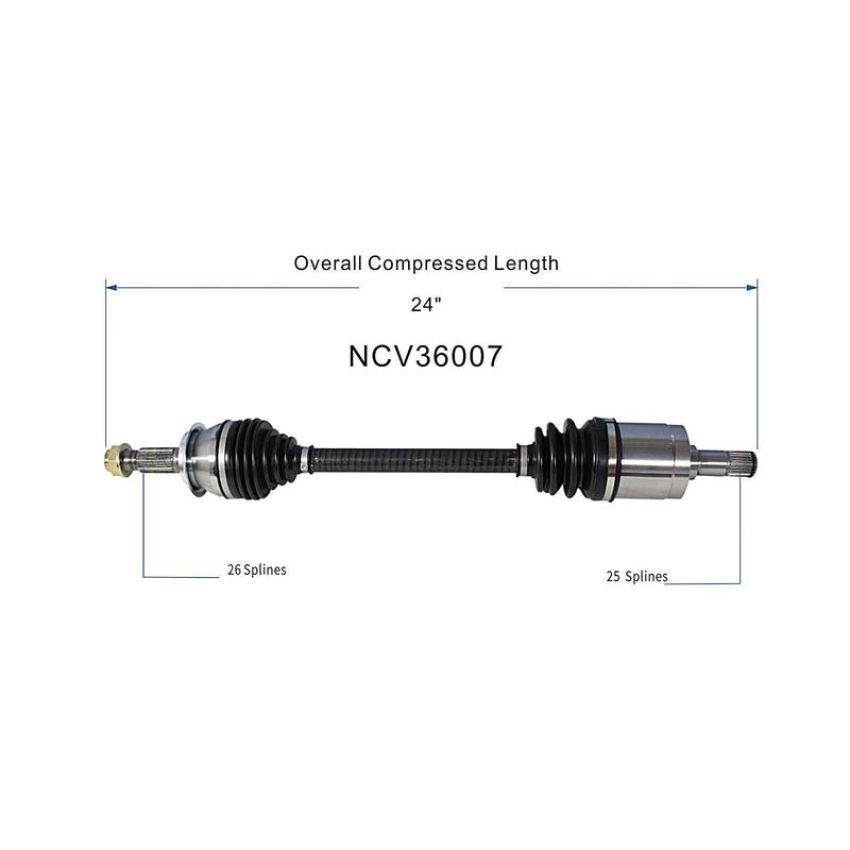 GSP NCV36007 12-15 Honda Civic (Coupe/Sedan) CV Axle Assembly  - Front Left