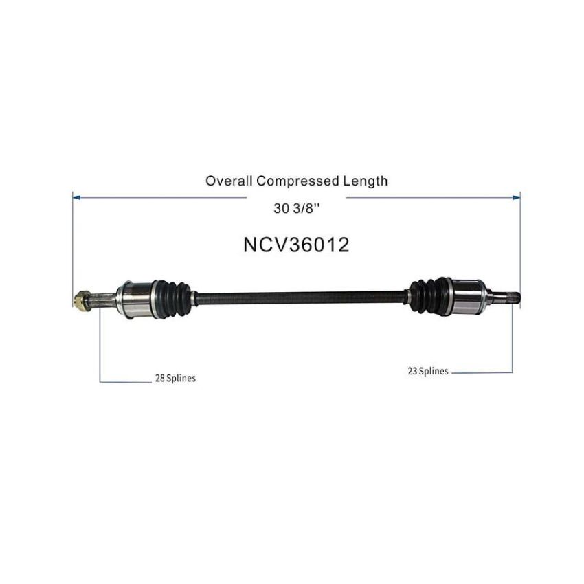 GSP NCV36012 07-11 Honda CR-V CV Axle Assembly  - Rear Left