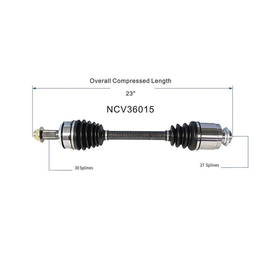 GSP NCV36015 Honda (2.4) CV Axle Assembly  - Front Right