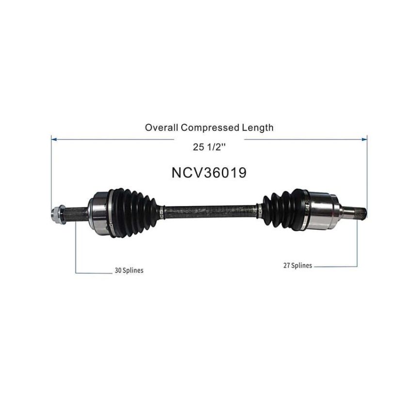 GSP NCV36019 15-16 Honda CR-V CV Axle Assembly  - Front Left