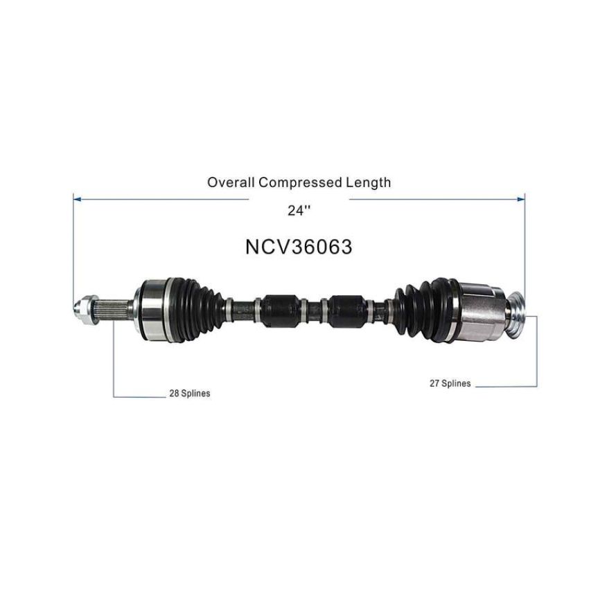 GSP NCV36063 16-21 Honda Civic (Coupe/Hatchback/Sedan - 1.5) CV Axle Assembly  - Front Right