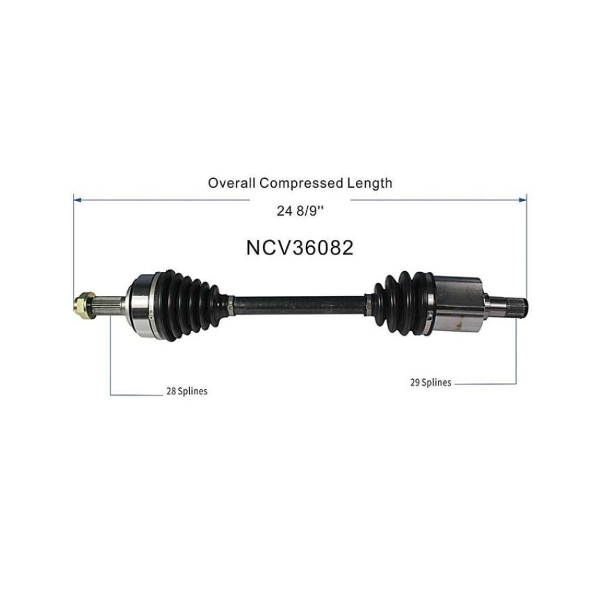 GSP NCV36082 05-07 Honda Accord (3.0) CV Axle Assembly  - Front Left