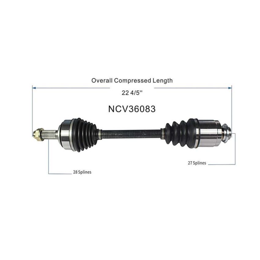 GSP NCV36083 05-07 Honda Accord (3.0) CV Axle Assembly  - Front Right