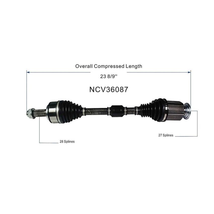 GSP NCV36087 17-21 Honda Civic (Coupe/Hatchback/Sedan - 1.5) CV Axle Assembly  - Front Right
