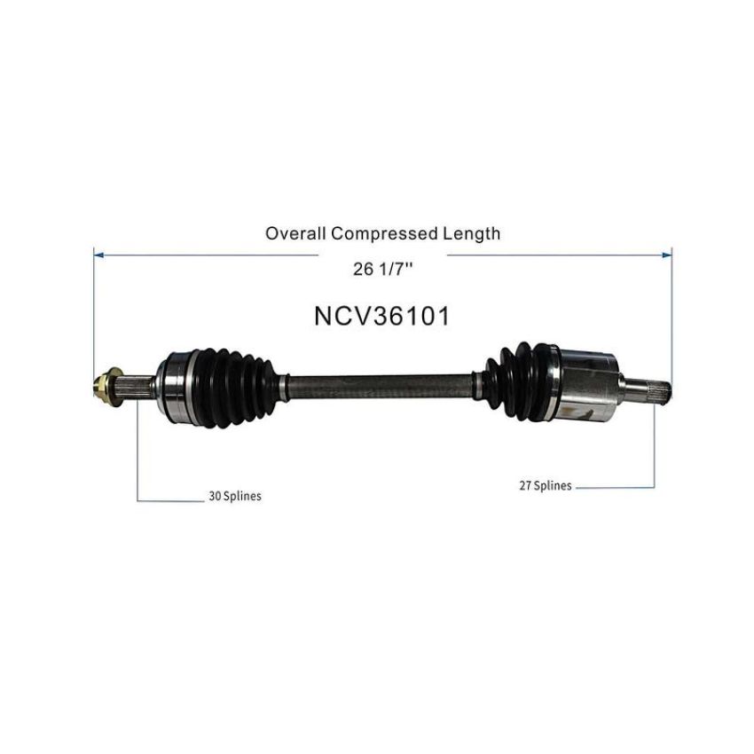 GSP NCV36101 12-14 Honda CR-V CV Axle Assembly  - Front Left