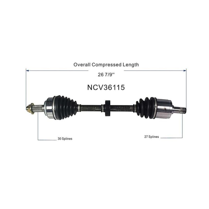 GSP NCV36115 09-14 Acura TSX (2.4) CV Axle Assembly  - Front Left