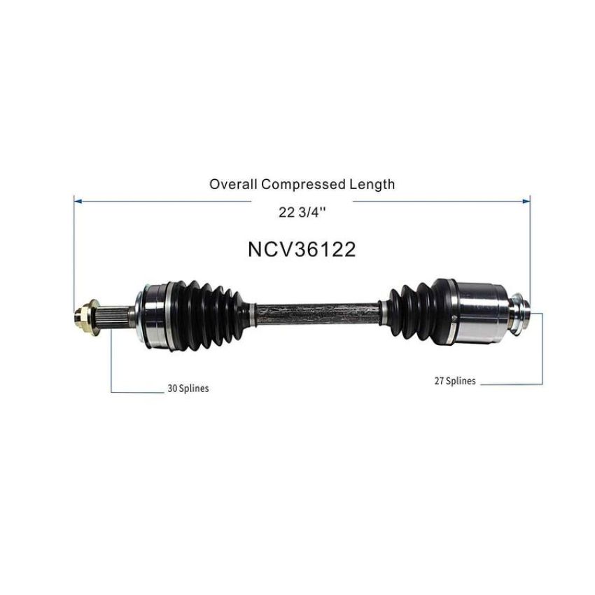 GSP NCV36122 Acura, Honda (Coupe/Sedan - 2.4) CV Axle Assembly  - Front Right