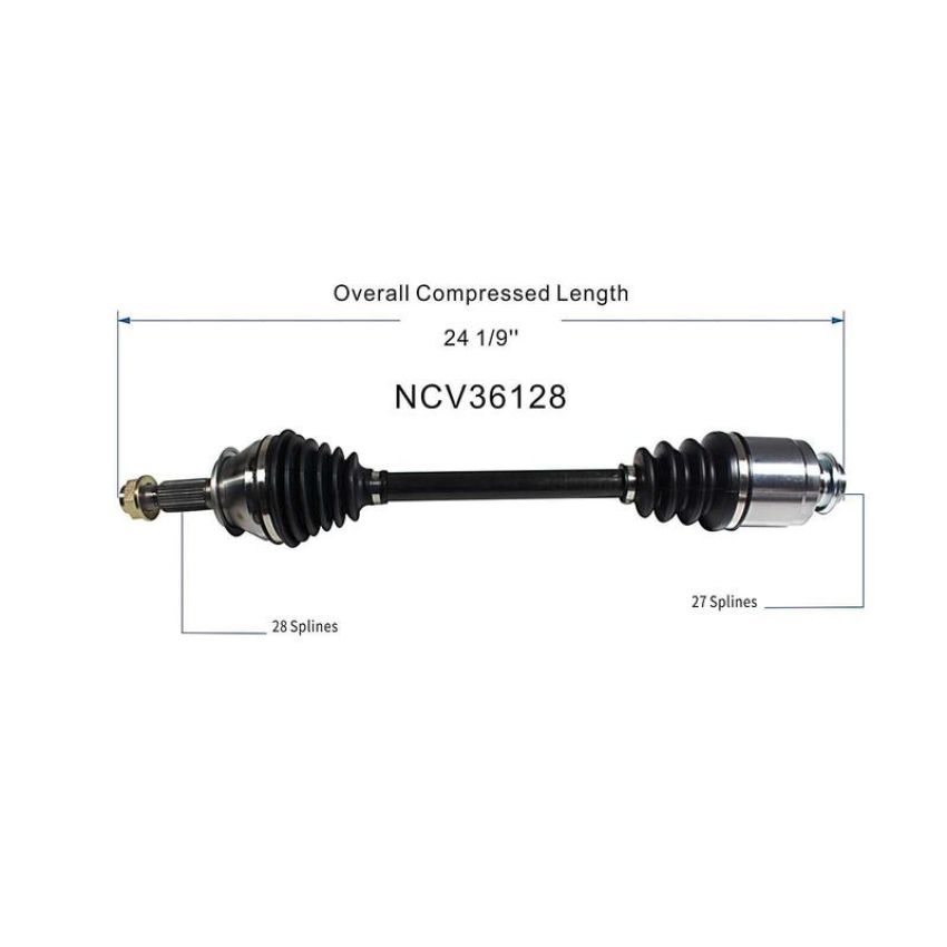 GSP NCV36128 Acura, Honda (3.0) CV Axle Assembly  - Front Right