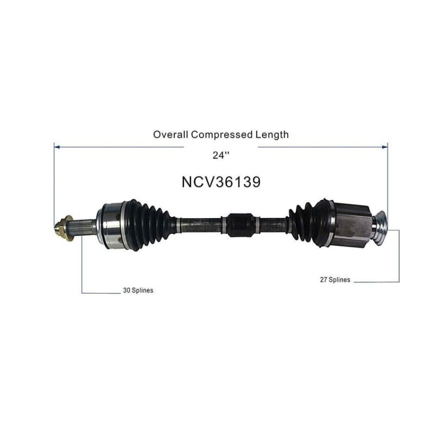 GSP NCV36139 16-22 Honda HR-V CV Axle Assembly  - Front Right