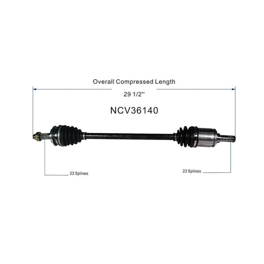 GSP NCV36140 02-06 Honda CR-V CV Axle Assembly  - Rear Left