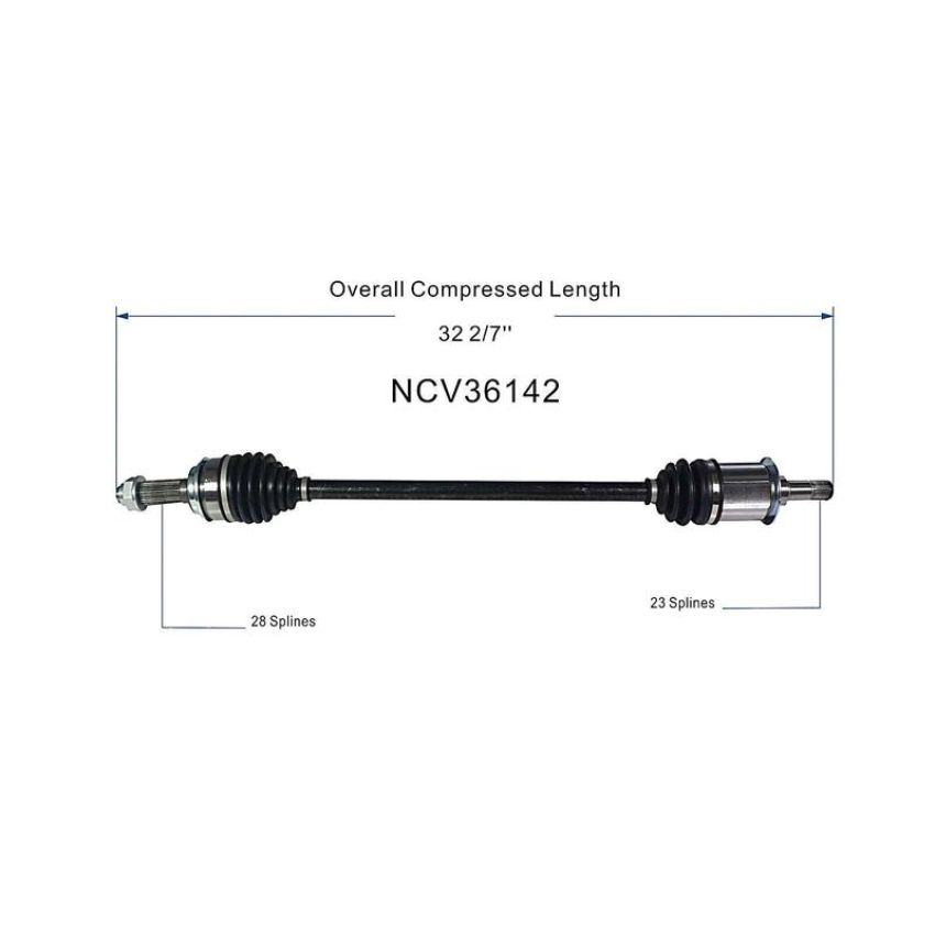 GSP NCV36142 09-11 Honda CR-V CV Axle Assembly  - Rear Right