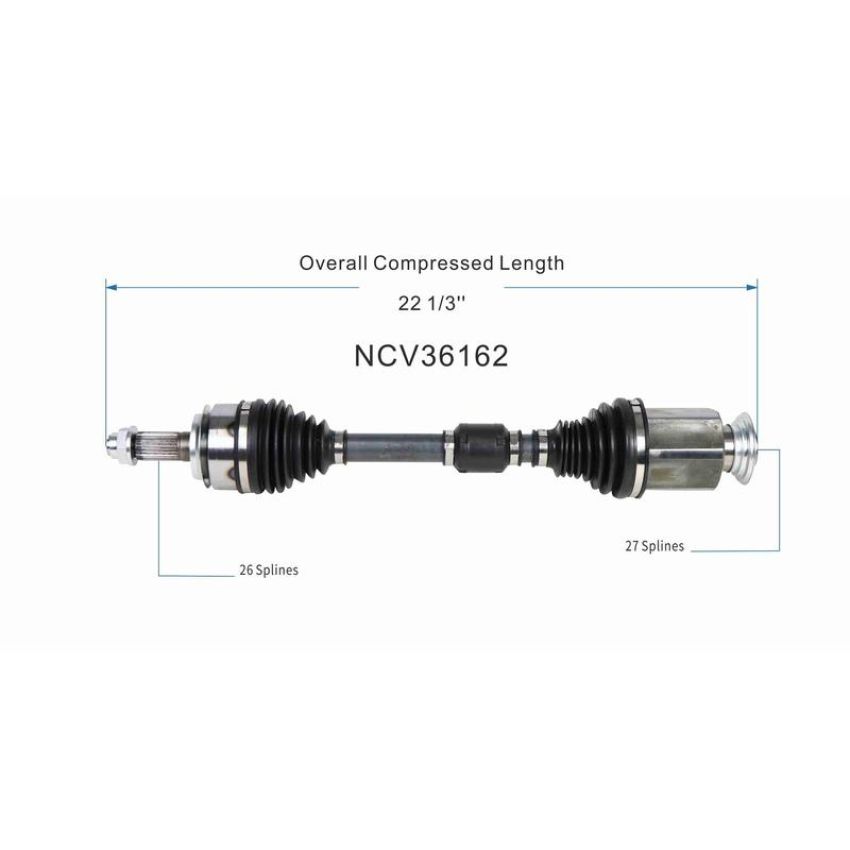 GSP NCV36162 14-15 Honda Civic (Coupe/Sedan) CV Axle Assembly  - Front Right