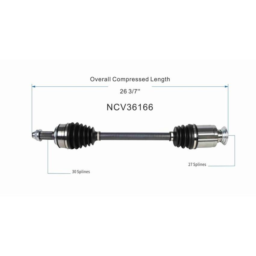 GSP NCV36166 17-19 Honda CR-V CV Axle Assembly  - Front Right