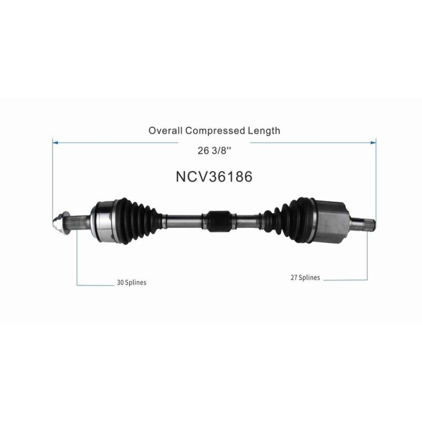 GSP NCV36186 16-18 Honda HR-V CV Axle Assembly  - Front Left