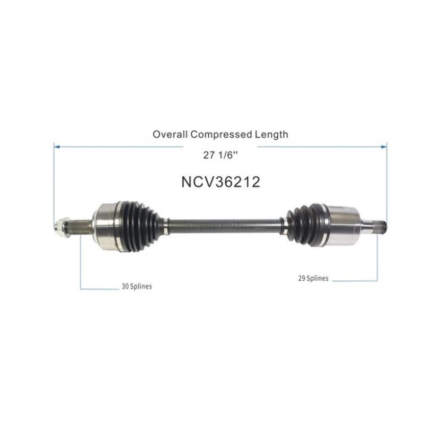 GSP NCV36212 18-20 Honda Accord (1.5) CV Axle Assembly  - Front Left