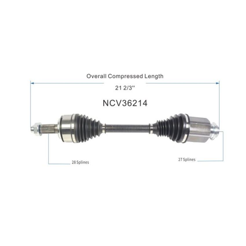 GSP NCV36214 19-20 Honda Civic Sport (2.0) CV Axle Assembly  - Front Right