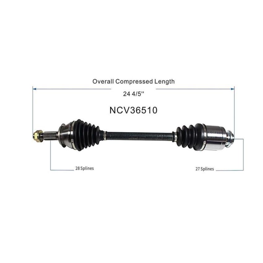 GSP NCV36510 03-11 Honda Element CV Axle Assembly  - Front Right