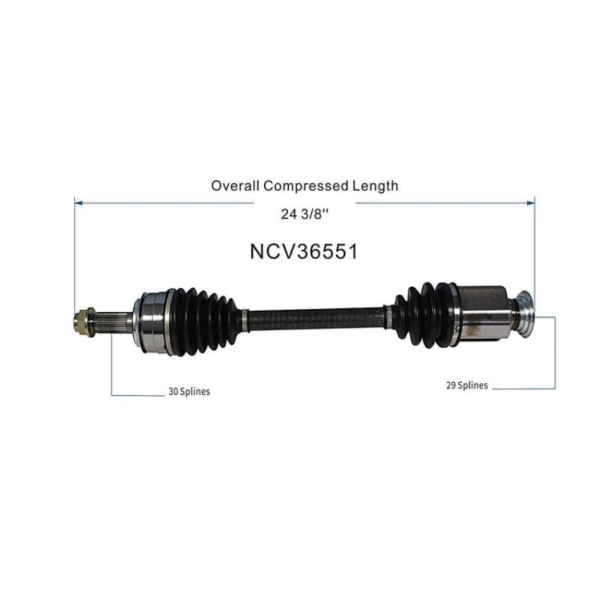 GSP NCV36551 Acura, Honda (3.5) CV Axle Assembly  - Front Right