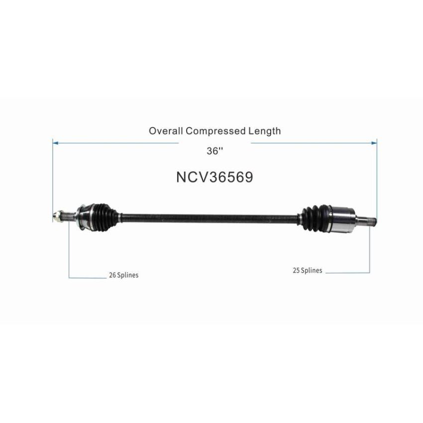 GSP NCV36569 06-15 Honda Civic (Coupe/Sedan) CV Axle Assembly  - Front Right