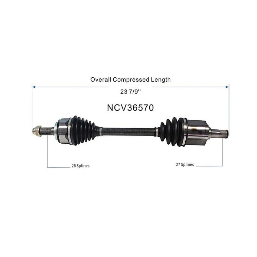 GSP NCV36570 06-11 Honda Civic (Coupe/Sedan) CV Axle Assembly  - Front Left