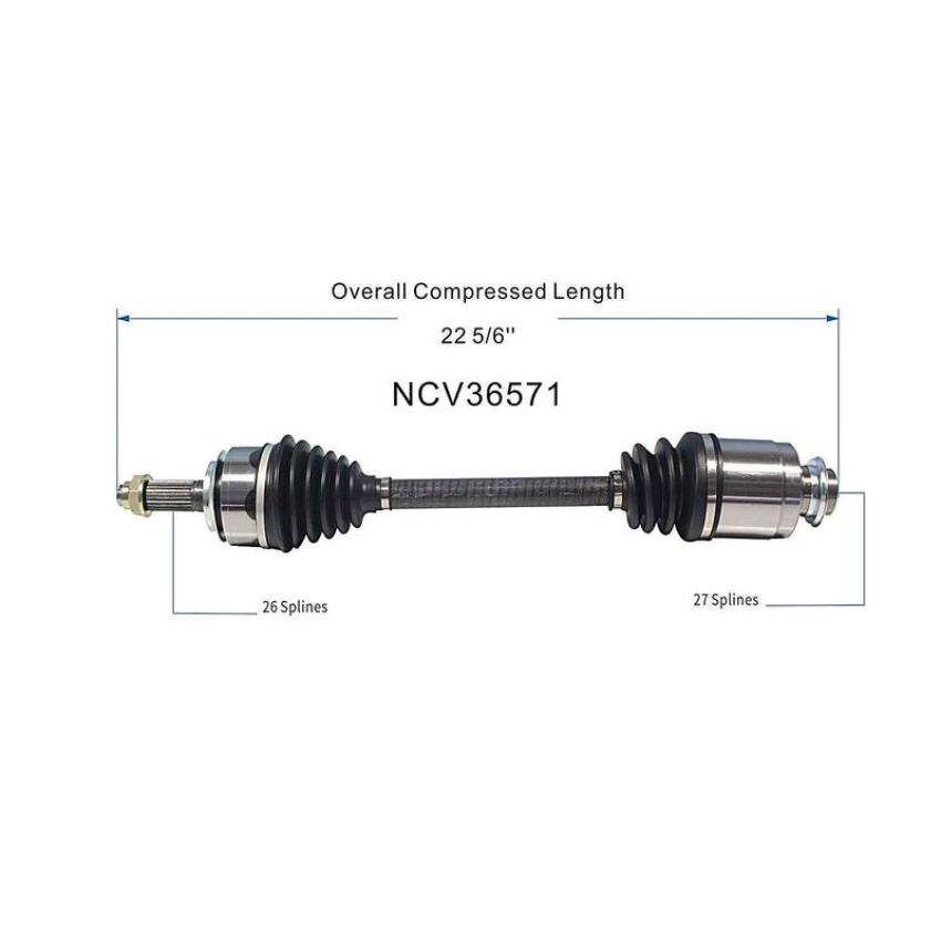 GSP NCV36571 06-11 Honda Civic (Coupe/Sedan) CV Axle Assembly  - Front Right