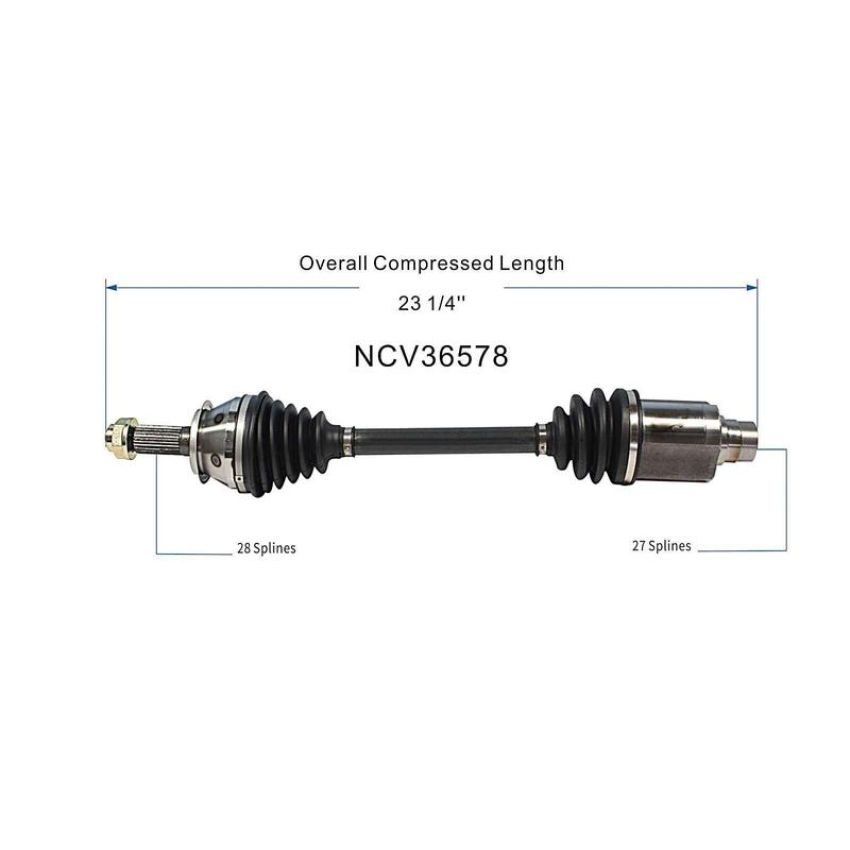 GSP NCV36578 06-11 Honda Civic (Coupe/Sedan) CV Axle Assembly  - Front Right