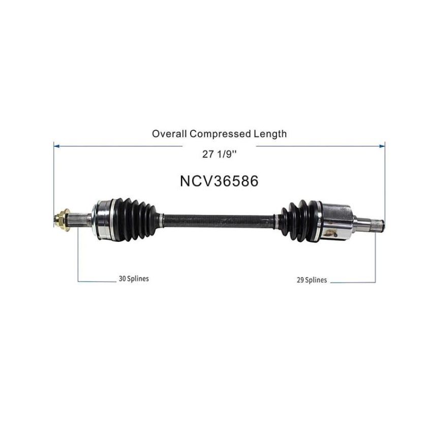 GSP NCV36586 Acura, Honda (3.5) CV Axle Assembly  - Front Left