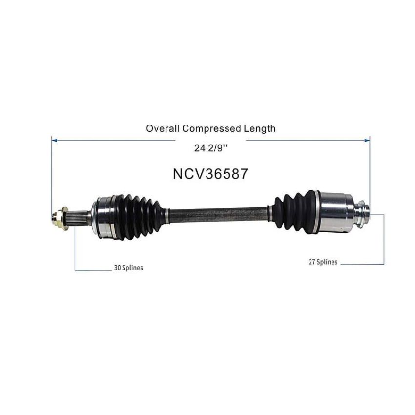 GSP NCV36587 Honda (3.5) CV Axle Assembly  - Front Right