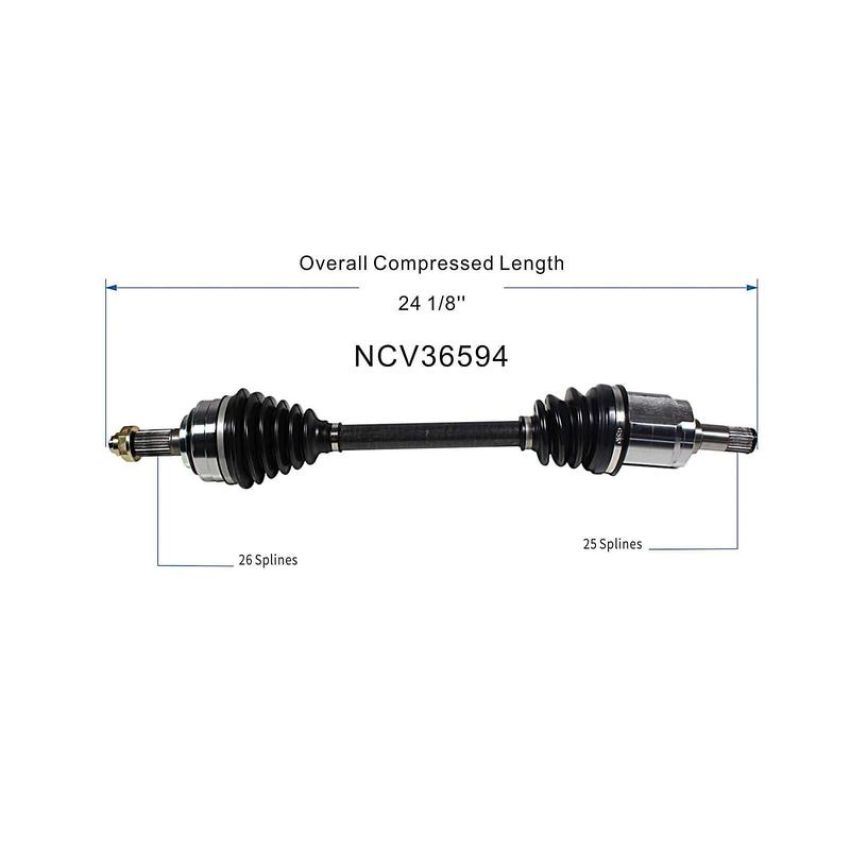 GSP NCV36594 06-08 Honda Fit CV Axle Assembly  - Front Left