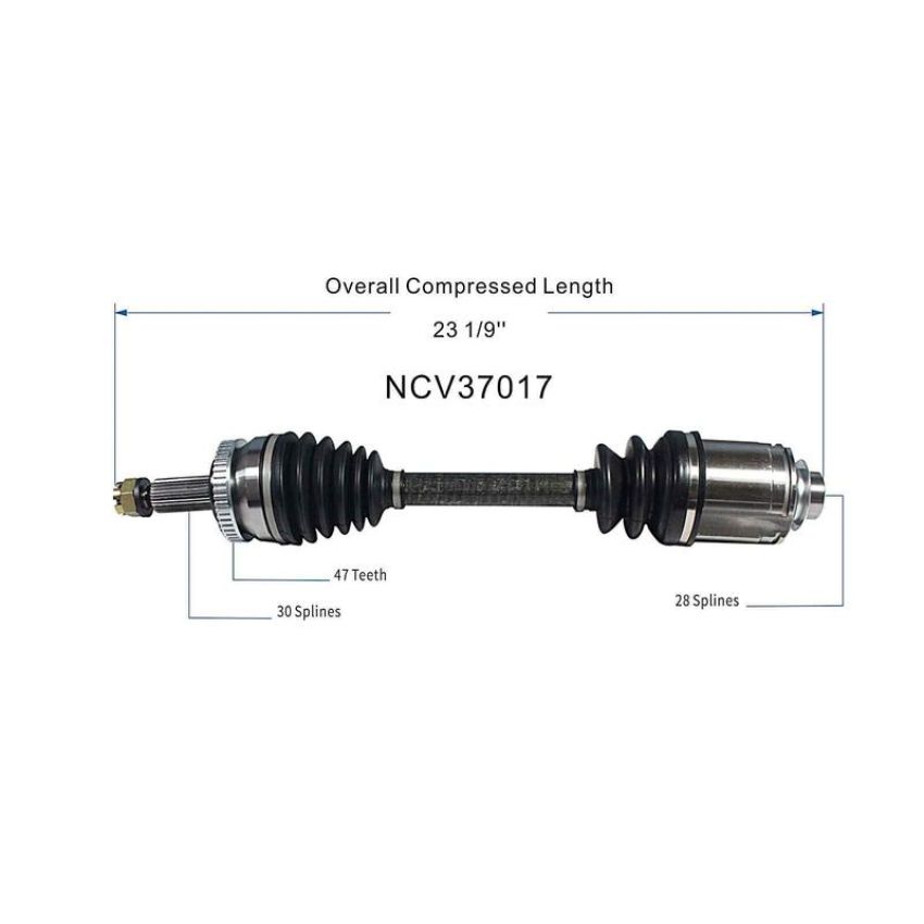 GSP NCV37017 08-11 Hyundai Azera (3.3) CV Axle Assembly  - Front Right