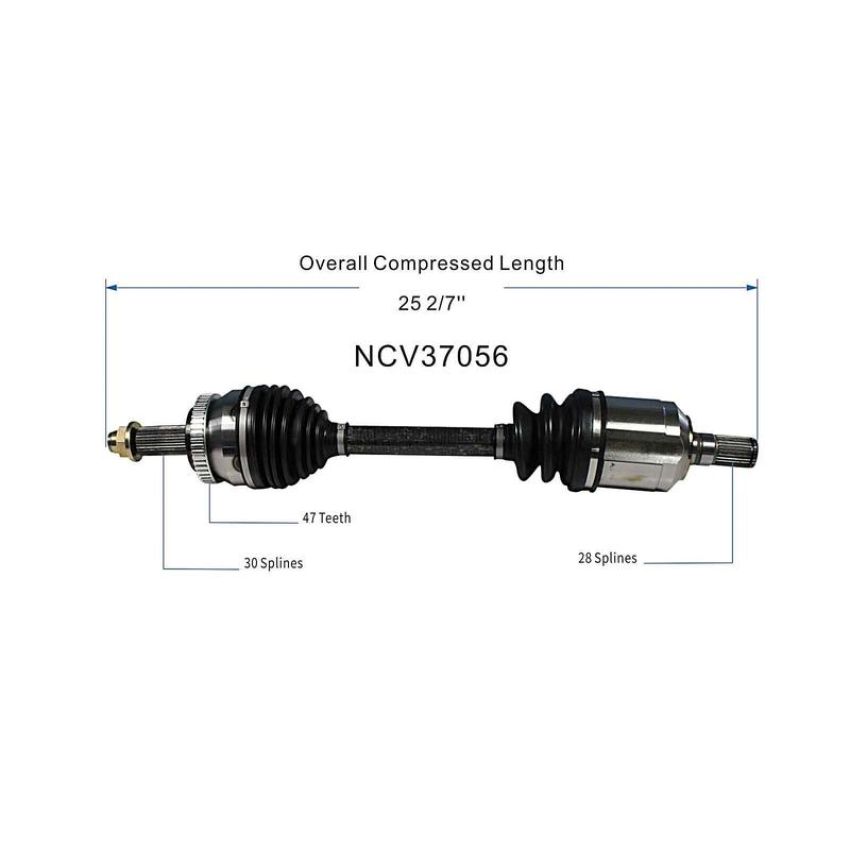 GSP NCV37056 2011 Hyundai Azera (3.3) CV Axle Assembly  - Front Left
