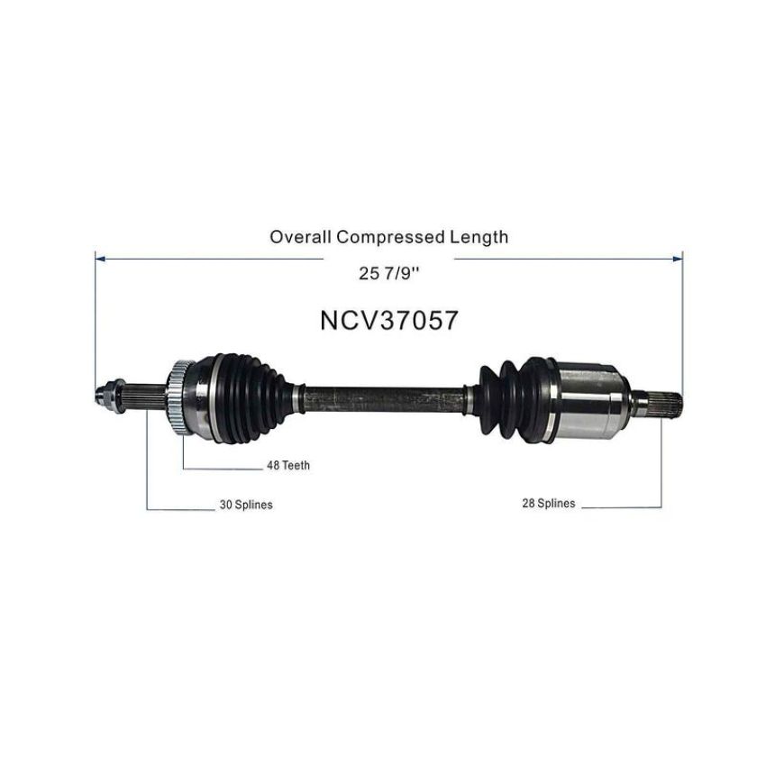 GSP NCV37057 12-17 Hyundai Azera CV Axle Assembly  - Front Left