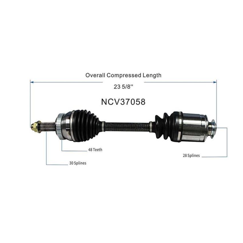 GSP NCV37058 12-17 Hyundai Azera CV Axle Assembly  - Front Right