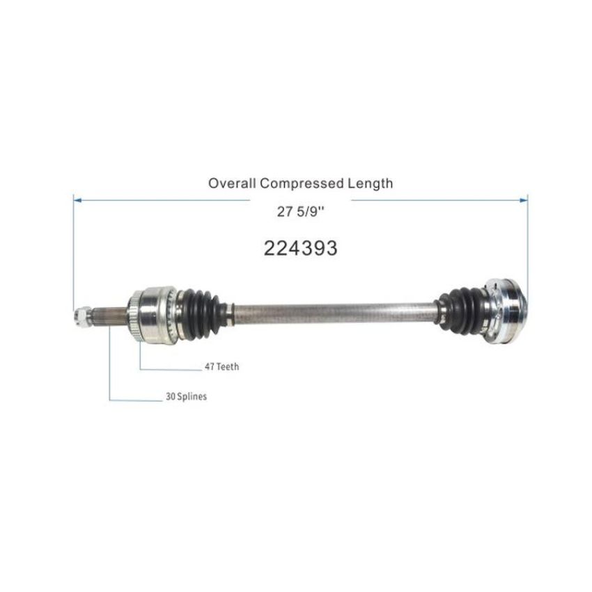 GSP NCV37084 15-16 Hyundai Genesis 3.8 CV Axle Assembly  - Rear Left
