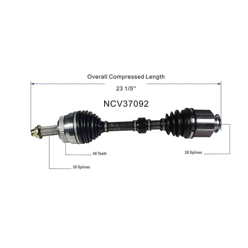 GSP NCV37092 11-15 Kia Optima (2.0) CV Axle Assembly  - Front Right