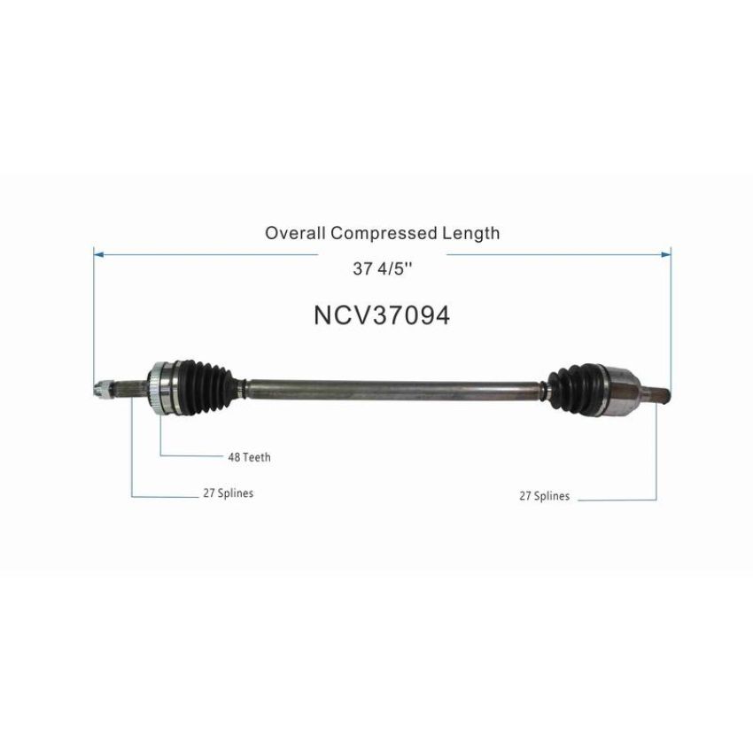 GSP NCV37094 10-13 Hyundai Tucson (FWD) CV Axle Assembly  - Front Right