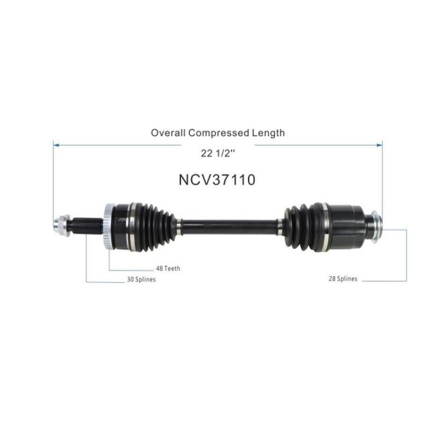 GSP NCV37110 16-21 Hyundai Tucson (2.0 - AWD) CV Axle Assembly  - Front Right
