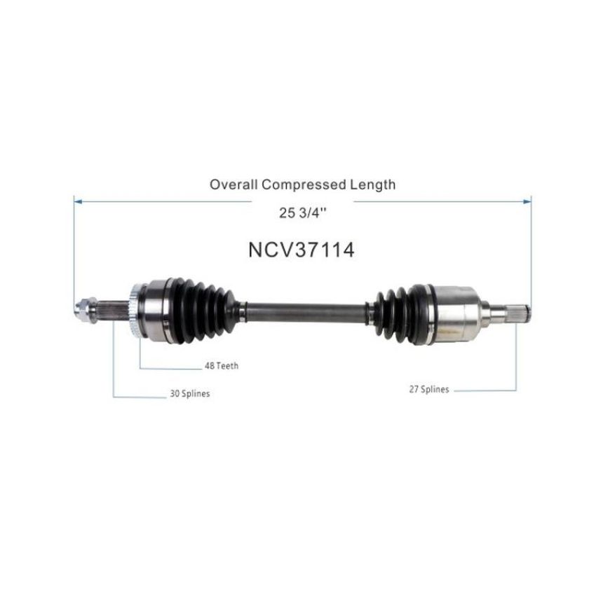 GSP NCV37114 16-18 Hyundai Tucson (1.6 - AWD) CV Axle Assembly  - Front Left