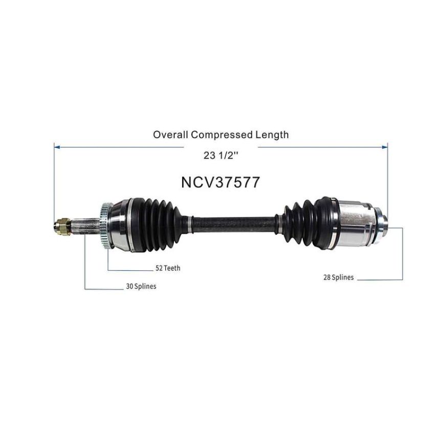 GSP NCV37577 Hyundai, Kia (2.4 - AWD) CV Axle Assembly  - Front Right
