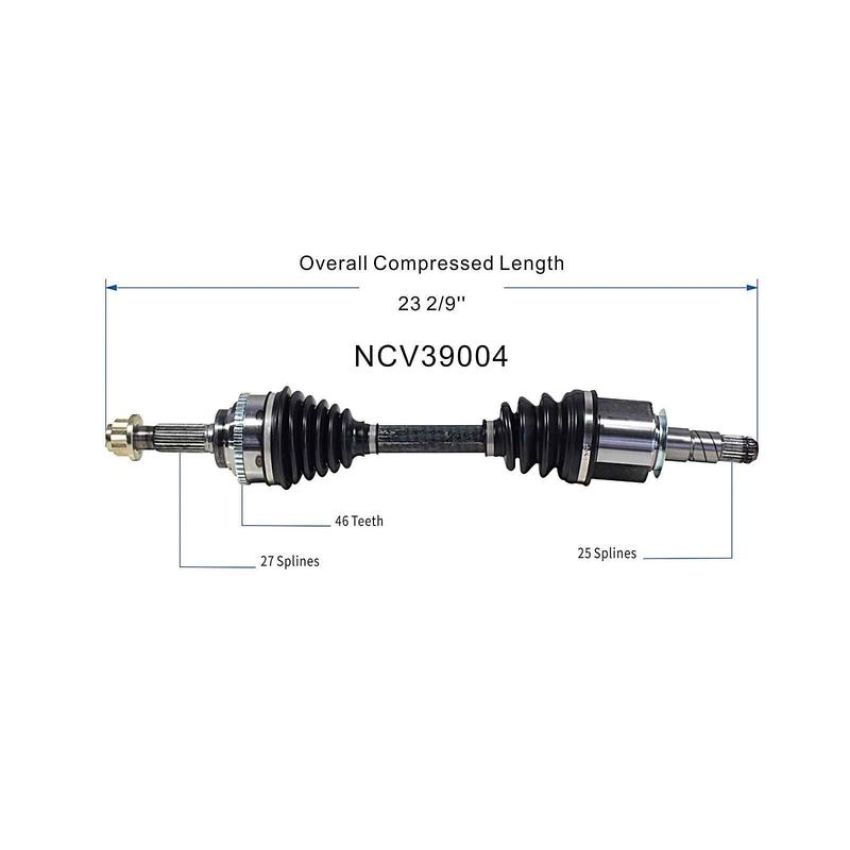 GSP NCV39004 INFINITI (Sedan) CV Axle Assembly  - Front Right