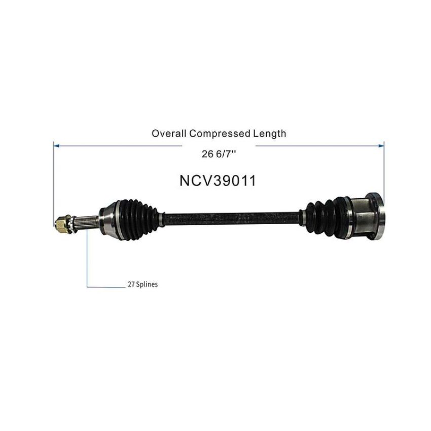 GSP NCV39011 INFINITI (3.7) CV Axle Assembly  - Front Left