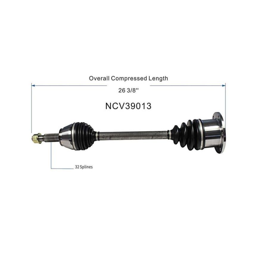GSP NCV39013 03-08 INFINITI FX45 CV Axle Assembly  - Rear Left