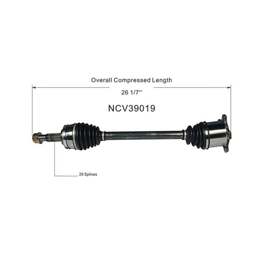 GSP NCV39019 03-04 INFINITI M45 CV Axle Assembly  - Rear Right