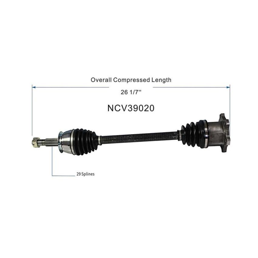 GSP NCV39020 02-06 INFINITI Q45 Base CV Axle Assembly  - Rear Right