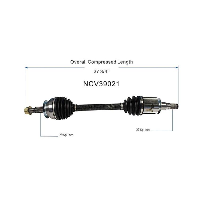 GSP NCV39021 INFINITI CV Axle Assembly  - Front