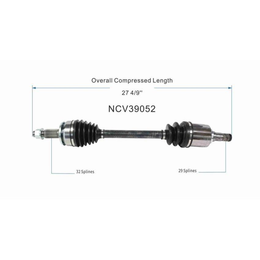 GSP NCV39052 INFINITI, Nissan (3.5 - 4WD/AWD) CV Axle Assembly  - Front Left