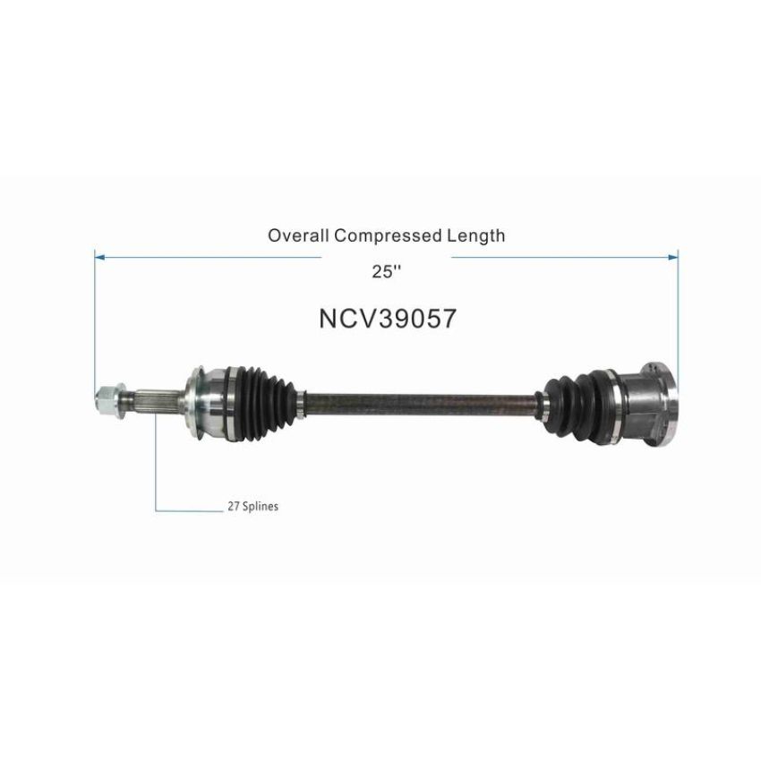 GSP NCV39057 INFINITI CV Axle Assembly  - Front Left
